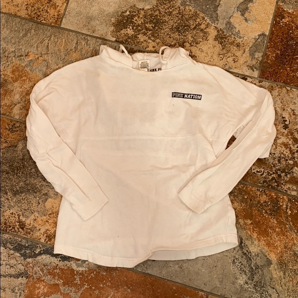 PINK white hoodie